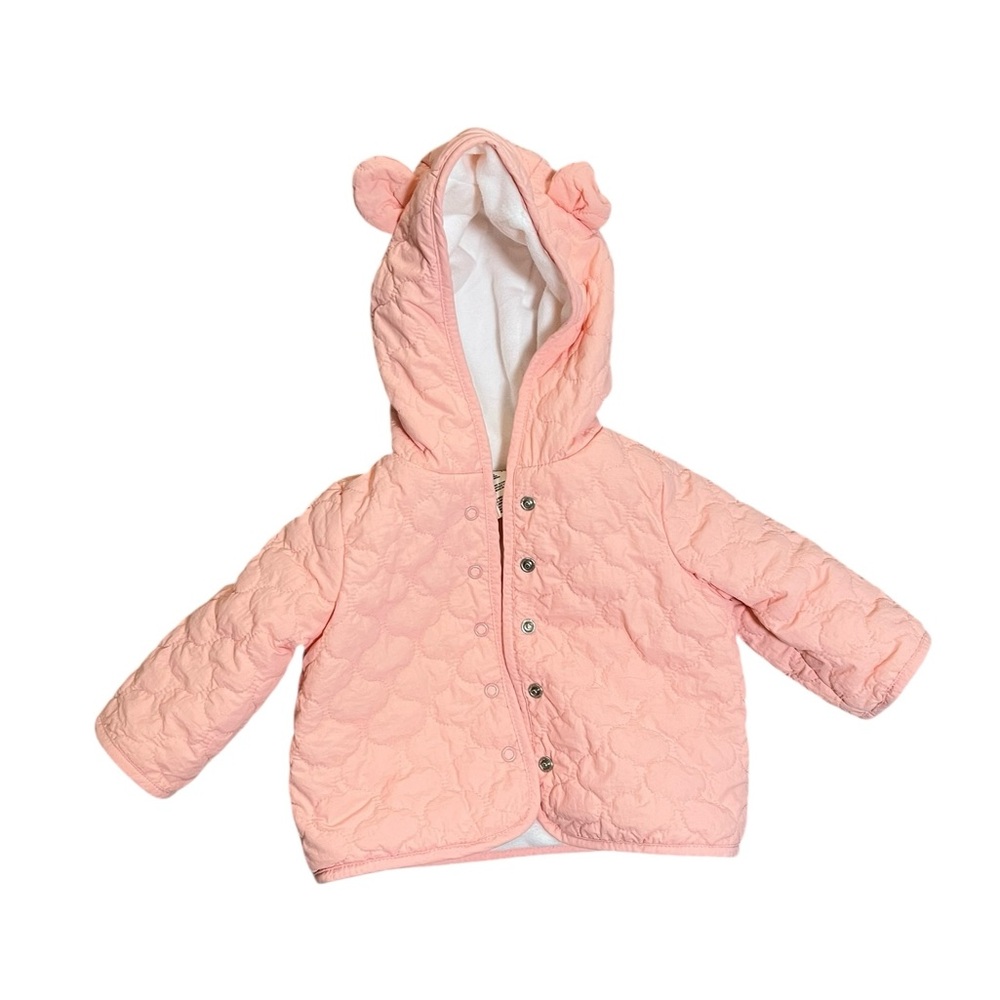 First impressions baby girls quilted fleece lined jacket 3-6 months